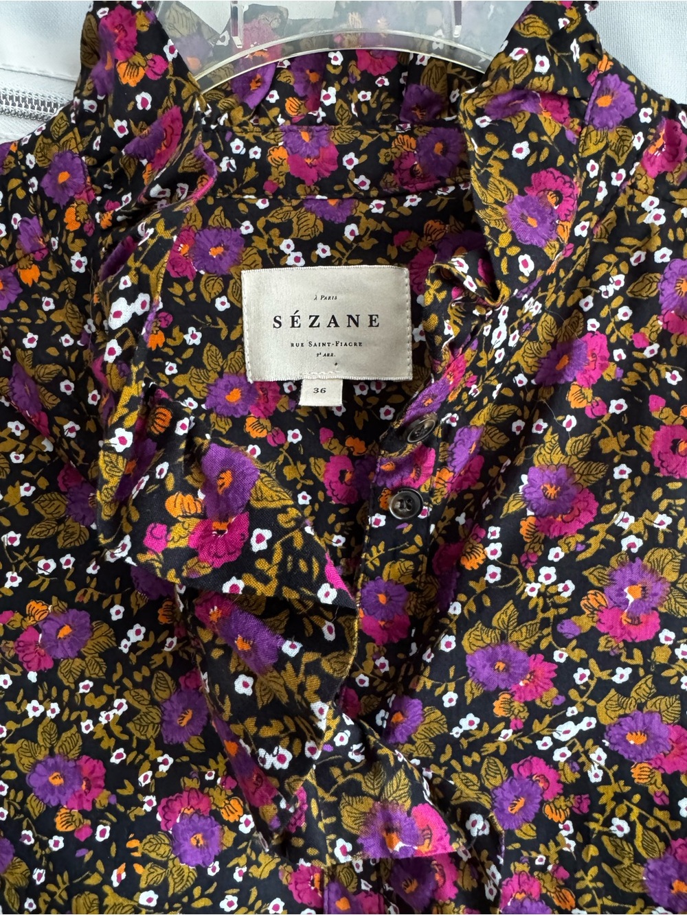 Sezane Chlo Shirt Woodland Flowers - Picture 5 of 11